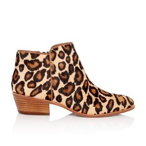 Sam Edelman Petty Western Ankle Booties in Leopard